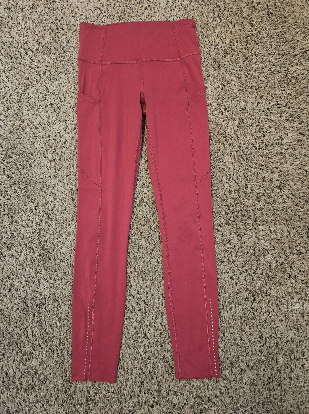 💮Lululemon athletica Wunder Everlux in Rasberry High Rise Leggings Size 4